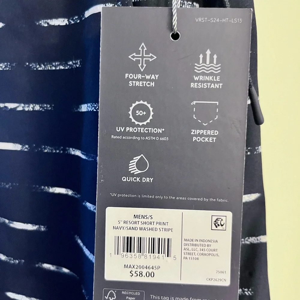 Men’s 5” Resort Short - VRST | NWT